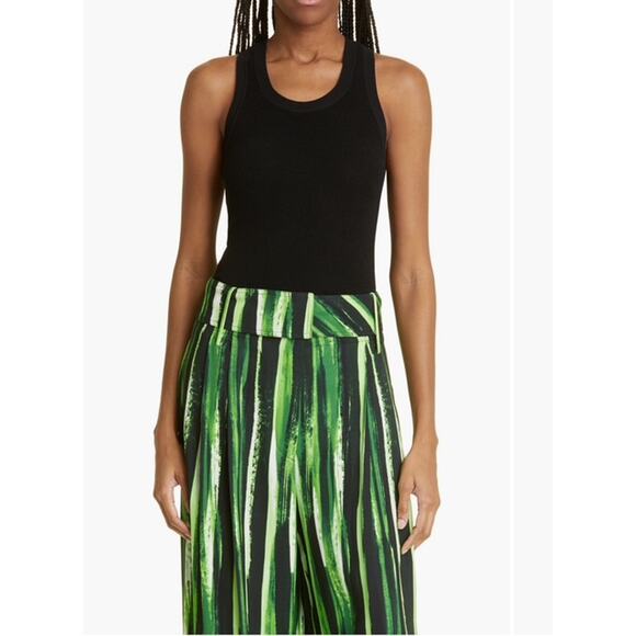 Proenza Schouler Rib Knit Tank Top in Black L - Picture 1 of 3